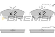 BP2615 Sada brzdových platničiek kotúčovej brzdy BREMSI
