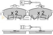 BP2643 Sada brzdových platničiek kotúčovej brzdy BREMSI