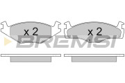 BP2645 Sada brzdových platničiek kotúčovej brzdy BREMSI