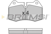 BP2660 Sada brzdových platničiek kotúčovej brzdy BREMSI