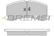 BP2684 Sada brzdových platničiek kotúčovej brzdy BREMSI