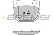 BP2716 Sada brzdových platničiek kotúčovej brzdy BREMSI