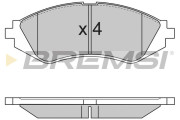 BP2718 Sada brzdových platničiek kotúčovej brzdy BREMSI
