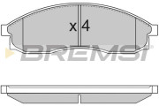 BP2726 Sada brzdových platničiek kotúčovej brzdy BREMSI