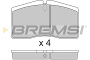 BP2766 Sada brzdových platničiek kotúčovej brzdy BREMSI