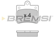 BP2771 Sada brzdových platničiek kotúčovej brzdy BREMSI