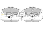 BP2803 Sada brzdových platničiek kotúčovej brzdy BREMSI
