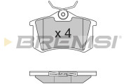 BP2807 Sada brzdových platničiek kotúčovej brzdy BREMSI