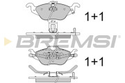 BP2810 Sada brzdových platničiek kotúčovej brzdy BREMSI