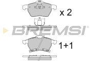 BP2813 Sada brzdových platničiek kotúčovej brzdy BREMSI