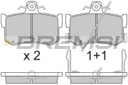 BP2818 Sada brzdových platničiek kotúčovej brzdy BREMSI