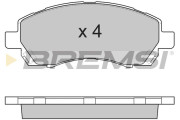 BP2820 Sada brzdových platničiek kotúčovej brzdy BREMSI