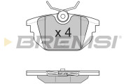 BP2850 Sada brzdových platničiek kotúčovej brzdy BREMSI