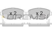 BP2856 Sada brzdových platničiek kotúčovej brzdy BREMSI