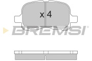 BP2859 Sada brzdových platničiek kotúčovej brzdy BREMSI