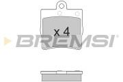 BP2861 Sada brzdových platničiek kotúčovej brzdy BREMSI