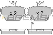 BP2881 Sada brzdových platničiek kotúčovej brzdy BREMSI