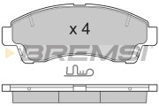 BP2903 Sada brzdových platničiek kotúčovej brzdy BREMSI