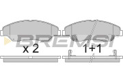 BP2911 Sada brzdových platničiek kotúčovej brzdy BREMSI
