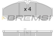 BP2925 Sada brzdových platničiek kotúčovej brzdy BREMSI