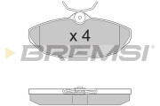 BP2934 Sada brzdových platničiek kotúčovej brzdy BREMSI