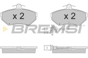 BP2935 Sada brzdových platničiek kotúčovej brzdy BREMSI