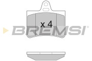BP2938 Sada brzdových platničiek kotúčovej brzdy BREMSI