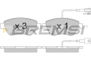 BP2942 Sada brzdových platničiek kotúčovej brzdy BREMSI