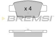 BP2947 Sada brzdových platničiek kotúčovej brzdy BREMSI