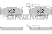 BP2948 Sada brzdových platničiek kotúčovej brzdy BREMSI
