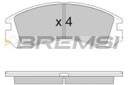 BP2953 Sada brzdových platničiek kotúčovej brzdy BREMSI