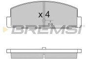 BP2954 Sada brzdových platničiek kotúčovej brzdy BREMSI