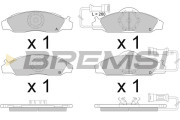 BP2955 Sada brzdových platničiek kotúčovej brzdy BREMSI