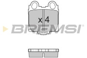 BP2962 Sada brzdových platničiek kotúčovej brzdy BREMSI