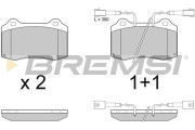 BP2979 Sada brzdových platničiek kotúčovej brzdy BREMSI
