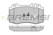 BP2986 Sada brzdových platničiek kotúčovej brzdy BREMSI