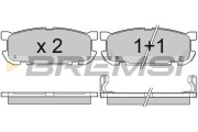 BP2992 Sada brzdových platničiek kotúčovej brzdy BREMSI
