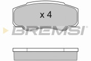 BP2996TR Sada brzdových platničiek kotúčovej brzdy BREMSI