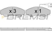 BP2998TR Sada brzdových platničiek kotúčovej brzdy BREMSI