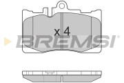 BP3021 Sada brzdových platničiek kotúčovej brzdy BREMSI