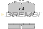 BP3025 Sada brzdových platničiek kotúčovej brzdy BREMSI