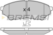 BP3036 Sada brzdových platničiek kotúčovej brzdy BREMSI