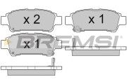 BP3042 Sada brzdových platničiek kotúčovej brzdy BREMSI
