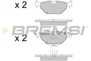 BP3051 Sada brzdových platničiek kotúčovej brzdy BREMSI