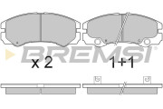 BP3052 Sada brzdových platničiek kotúčovej brzdy BREMSI