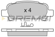 BP3056 Sada brzdových platničiek kotúčovej brzdy BREMSI