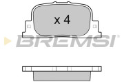 BP3063 Sada brzdových platničiek kotúčovej brzdy BREMSI