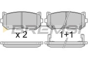 BP3064 Sada brzdových platničiek kotúčovej brzdy BREMSI