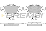 BP3091 Sada brzdových platničiek kotúčovej brzdy BREMSI