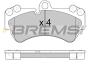BP3098 Sada brzdových platničiek kotúčovej brzdy BREMSI